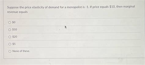 Solved suppose the price elssticity of demand for toys .